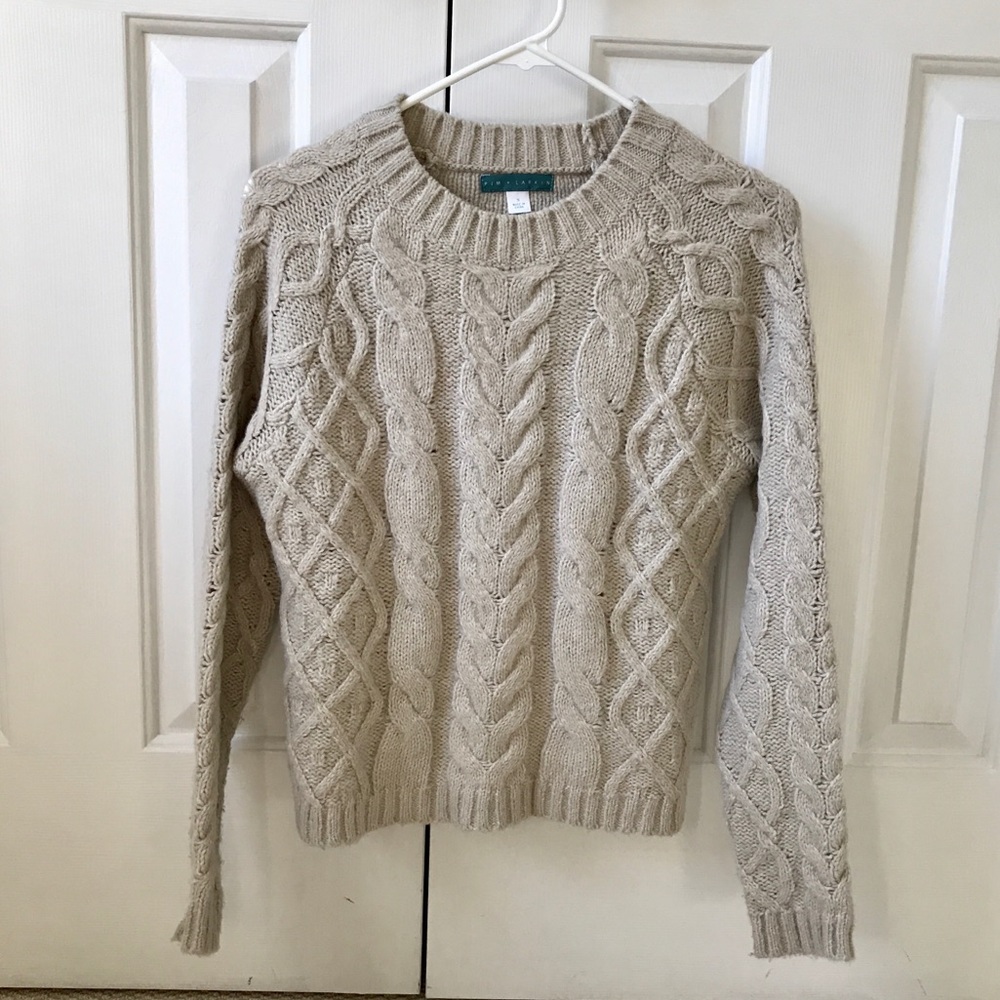 Pim + Larkin Piperlime Cable Sweater Size Small